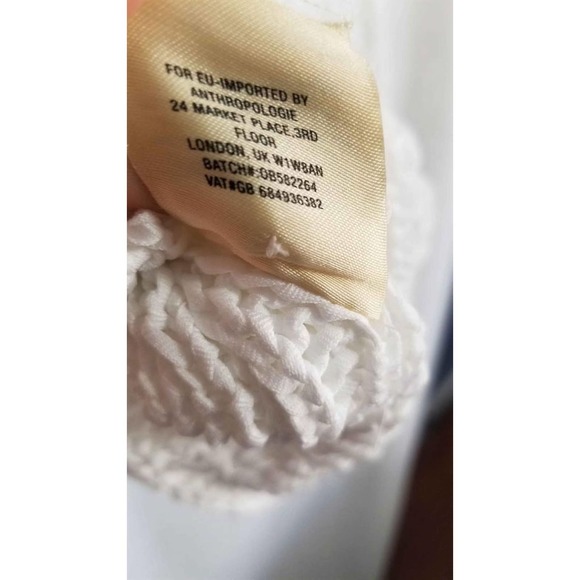 MOTH Anthropologie XS white chunky knit tank top - Picture 5 of 7